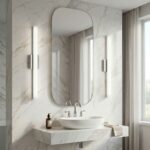 BADRUMSVÄGGLAMPA LED 80CM APP1847-1W CHROM - Bild 3