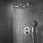 Inbyggd duschset Lungo Stripe Borstad Nickel + BOX - Bild 2