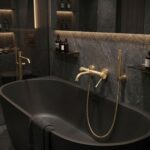 Badkarsblandare Venti Borstad guld - Bild 4