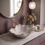Bänktvättställ Rea Flower Beige - Bild 3
