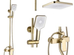 Duschset HASS Borstad Guld