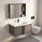 Badrumsmöbelset med tvättställ Gama T25023 KJM 80CM - Bild 3