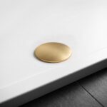 Akrylbrost dusch Belmond vit 90x120 Borstad guld - Bild 3