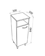 Badrumsskåp Stående Basic Barato 30 - Bild 2
