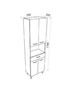 Badrumsskåp Basic Barato 500 - Bild 2