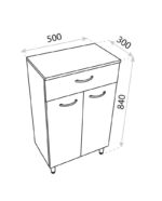 Badrumsskåp Stående Basic Barato 50 - Bild 2