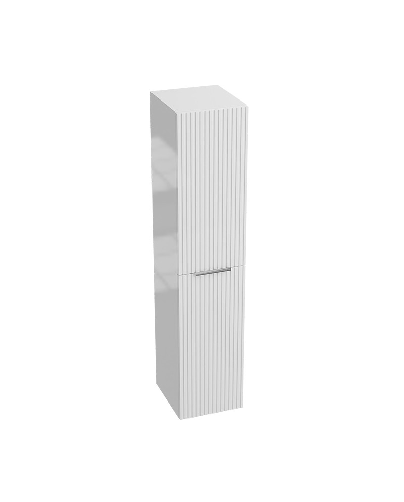 bathroom-bollard-wall-hung-oklahoma-white-300.jpg Badrumsskåp Väggmonterad Oklahoma White 140x30x25 - Bild 1