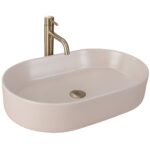 Ovanpåliggande tvättställ Nadia 60 Beige Matt