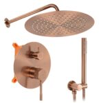 Inbyggt duschset Venti Borstad koppar + BOX - Bild 2