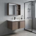 Badrumsmöbelset med tvättställ Gama T25023 KJM 80CM - Bild 4