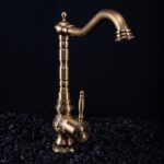 Hög köks- och tvättställsblandare VENICE ANTIK BRONS - Bild 2