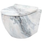 Vägghängd WC-skål Carlos Slim Rimless Granit Shiny N