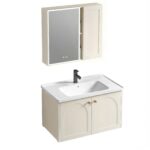 Badrumsmöbelset med tvättställ Denver 60 cm Beige - Bild 6