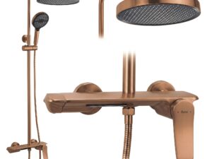 Duschset Vision Borstad koppar