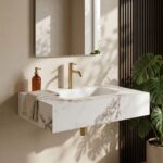 Vägghängt tvättställ Aresa Cold Jade 70 - Bild 4