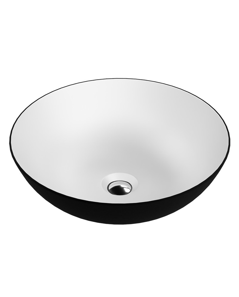 counter-top-basin-rosa-blackwhite.jpg Tvättställ Rosa Black and White - Bild 1