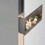 INBYGGD BADRUMSHYLLA LED 30x45 Titan - Bild 6