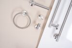 Badhanddukshängare 6606A Modern Borstad Nickel - Bild 5