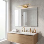 Badrum vägg LED-lampa APP1865-1W 80 cm BRUSH GOLD - Bild 8