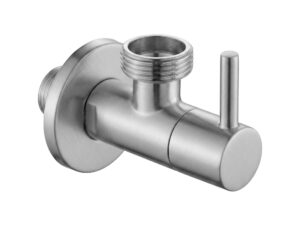 Vinkelventil 1/2" x 3/4" Brush Nickel