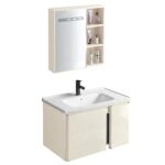 Badrumsmöbelset med tvättställ Tula 60 cm Beige - Bild 2