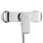 Duschblandare med handdusch BLOOM vit krom - Bild 2