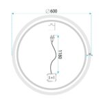 VÄGGSPEGEL LED BLUETOOTH FFJ 60 CM - Bild 10
