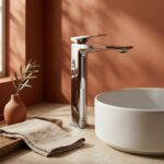 PREMIUM tvättställsblandare Prime i krom – hög modell - Bild 5