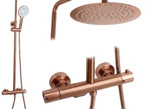 Duschset med termostat Rea Drop Brush Copper