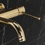 Badkarsblandare Lungo Diamond guld - Bild 2