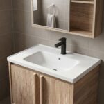 Badrumsmöbelset med tvättställ Gama T25023 QHM 60CM - Bild 7