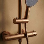 Duschset utan pip med termostat Lungo Koppar Brush - Bild 4