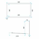 Badrumsnischhylla LED 30x60 Brush Copper - Bild 9