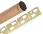 Badrumssarg för duschbrunn 120 cm Borstad Guld - Bild 6