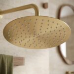 Runt duschhuvud JS-P014BG 30cm Borstad guld - Bild 2