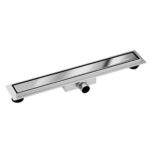 Duplex Next 2-i-1 Linjeavlopp 70 cm vändbar blank silver