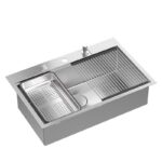 Diskho i rostfritt stål BURT 110 WORKSTATION Borstad nickel - Bild 2