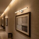 Badrum vägg LED-lampa APP1882-1W 60cm KROM - Bild 6