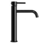 Hög tvättställsblandare Lungo svart metallic - Bild 2