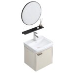 Badrumsmöbelset med tvättställ Molly 40 cm Beige - Bild 2