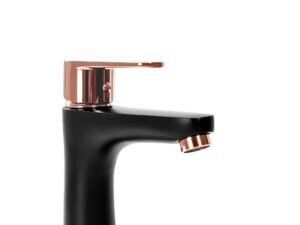 Låg Handfatsblandare MILD Svart Roséguld