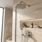 Inbyggd duschset Lungo Stripe Borstad Nickel + BOX - Bild 6