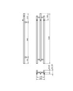 Handdukstork Calentador QR Black 120 - Bild 2