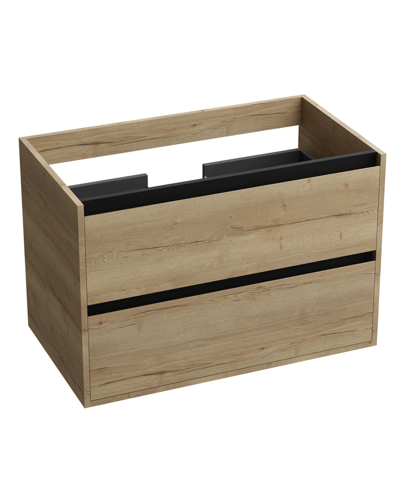 minnesota-wodd-black-1.png Badrumsskåp Väggmonterad Minnesota Wood Black 80,5 - Bild 1