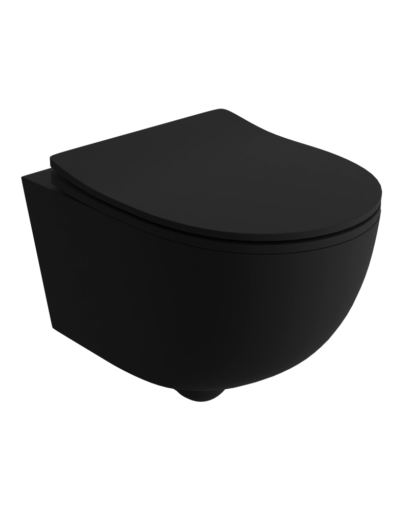 miska-wiszaca-wc-brava-black.png Toalettstol Vägghängd Brava Black - Bild 1