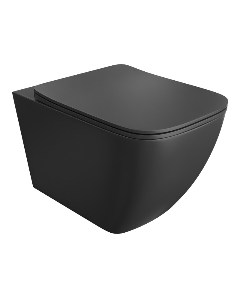 onil-black.jpg Toalettstol Vägghängd Onil Black - Bild 1