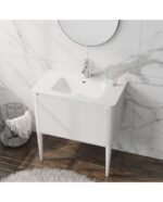 Fristående Badrumsskåp med Tvättställ Mesa 80 - Bild 3