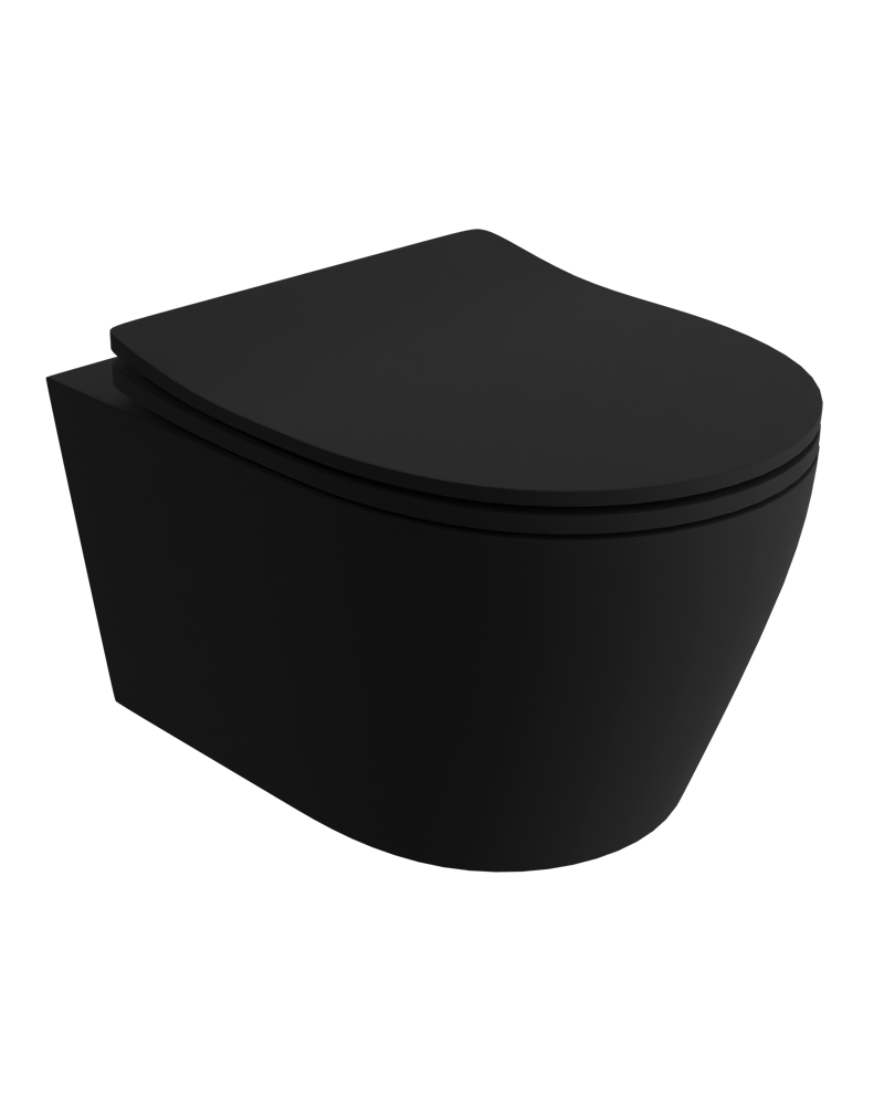 wall-hung-wc-praia-black.png Toalettstol Vägghängd Praia Black - Bild 1