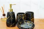 Keramiskt badrumsset 322123 Svart
