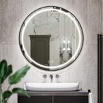 VÄGGSPEGEL LED 80 cm MMJ Svart